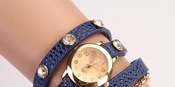 Trendy štýlové hodinky so skrášleným náramkom alebo príveskom. Poštovné zadarmo!