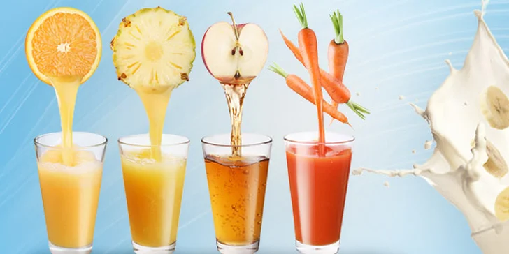 100 % FRESH drink alebo mliečny SMOOTHIE