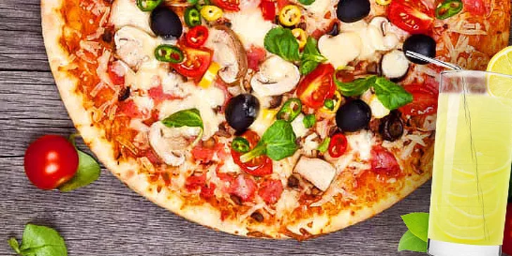 2x talianska pizza podľa vlastného výberu s citronádou v Bratislave