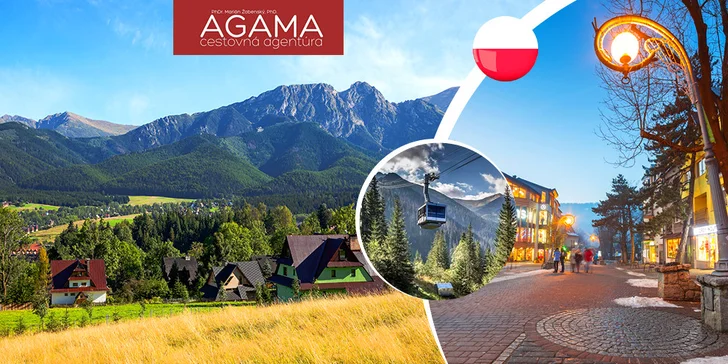 Poznávací zájazd Zakopané! Návšteva centra, aquapark a výstup lanovkou. Posledných pár miest!