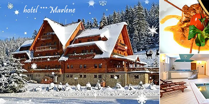 LAST MINUTE rodinná lyžovačka v Hoteli Marlene*** na Kysuciach s wellnessom, až 2 deti do 12 rokov zadarmo