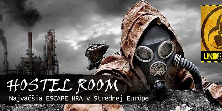 HOSTEL ROOM – najväčšia adrenalínová escape hra v strednej Európe - vhodné pre 8 ľudí