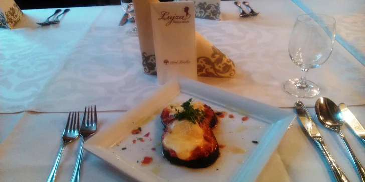 Talianske gurmánske dvojchodové menu v Hoteli Bankov****