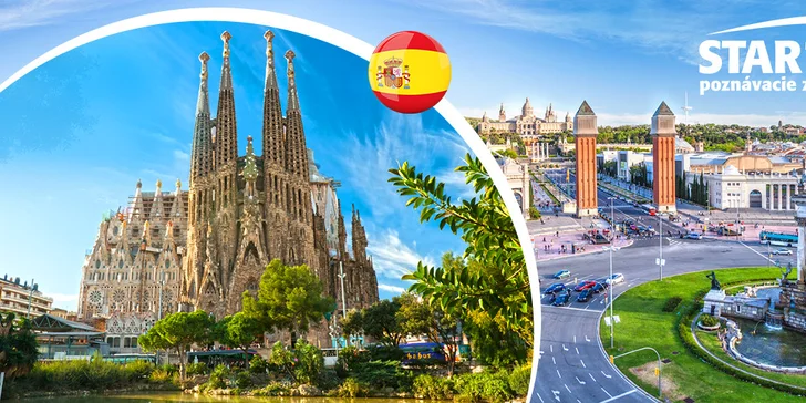 4-dňový poznávací zájazd letecky do Barcelony