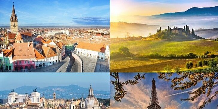 Veľkonočné poznávacie zájazdy: Rumunsko, Paríž, Toskánsko, Rím, Francúzska riviéra a Kampánia