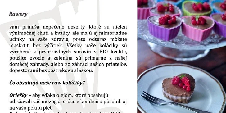 Čaj a raw koláčik alebo káva a cheesecake