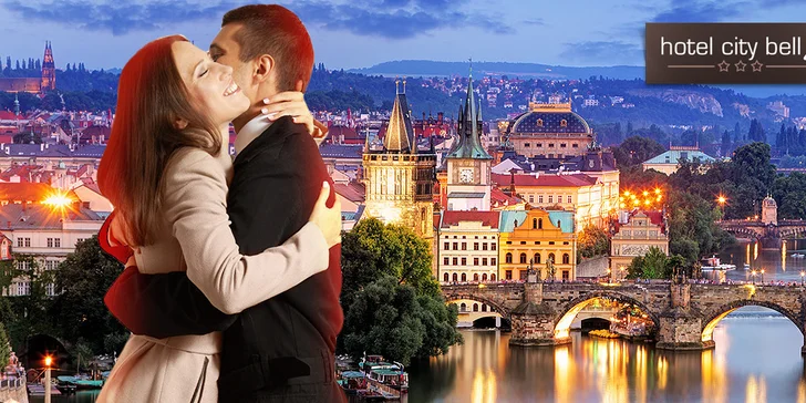 Hotel CityBell*** príjemný pobyt v Prahe pre dvoch s raňajkami + deti do 3 r. zdarma