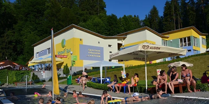 3-hodinový relax vo Vodnom raji Vyhne alebo relaxačný balík s pivným kúpeľom