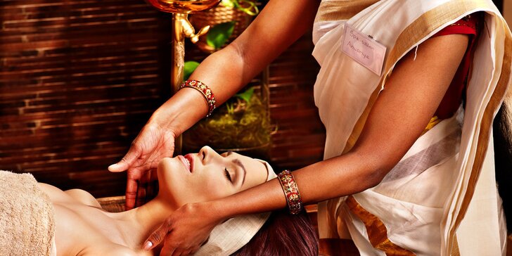 Uvoľňujúci ayurvédsky masážny balíček pre 1 osobu