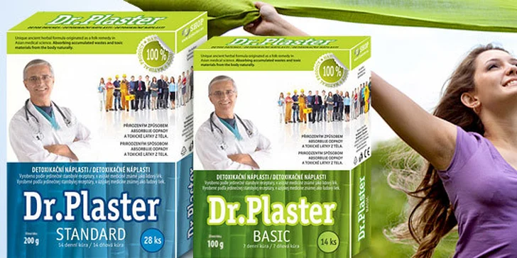 Detoxikačné náplasti Dr. Plaster podporujúce chudnutie 3+1 zadarmo