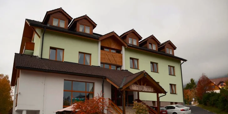 Villa Siesta*** wellness pobyt v srdci Vysokých Tatier. Dieťa do 14,99 rokov zadarmo.