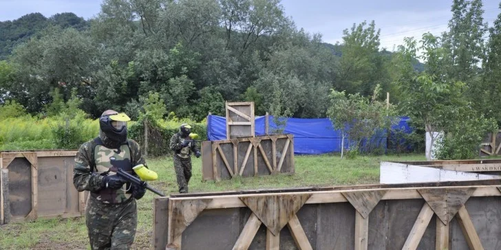 Paintball na tri hodiny pre 6 až 16 hráčov (1 kupón = 1 hráč)