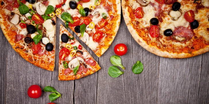Talianska pizza, rizoto alebo cestoviny a zmrzlinový pohár pre dve osoby