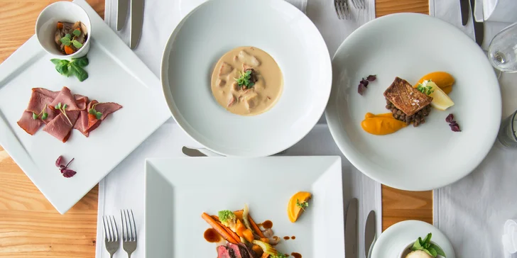 Gurmánske 5-chodové TASTING MENU s degustačnými vzorkami vína v reštaurácii ELESKO + vstup do ZOYA MUSEUM