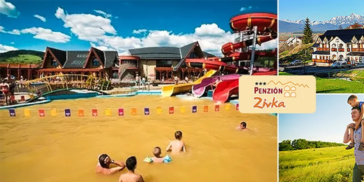 Jarný relax pre dvoch v penzióne Zivka*** na Liptove s výbornou polpenziou a aquaparkom alebo wellness