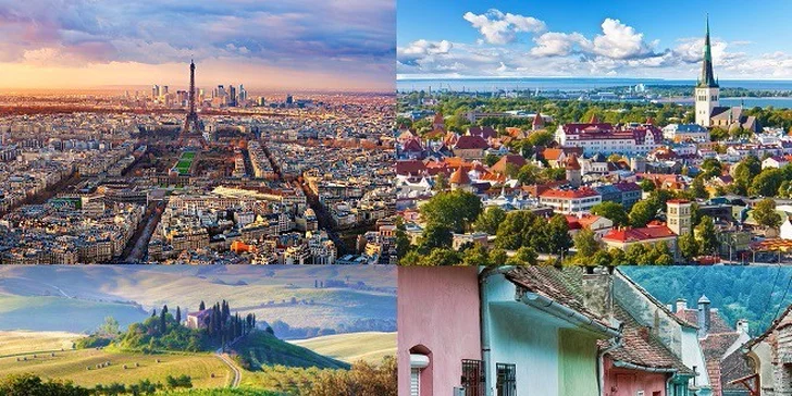 Májové poznávačky: Paríž, Toskánsko, Francúzska riviéra, Kampánia, Pobaltie a Fínsko, Rumunsko