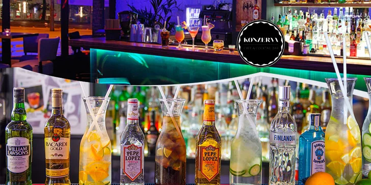 Litrové ALKO drinky, KONZERVA Cafe & Cocktail Bar