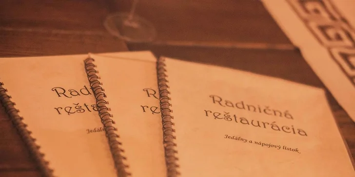 Voľná konzumácia v hodnote 20 € v Radničnej reštaurácii