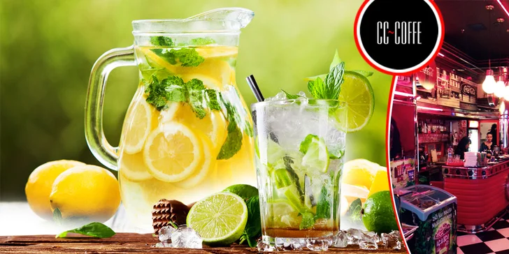 Limonády, nealko mojito, ľadová káva alebo káva s marlenkou - skvelé osvieženie, 1 + 1 grátis!