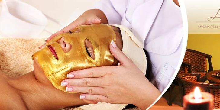 Luxusné pleťové ošetrenie 24-karátovým zlatom