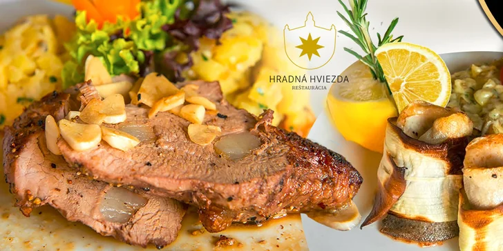 Oslávte promócie honosným obedom! Menu s bravčovou panenkou alebo s pečeným pstruhom