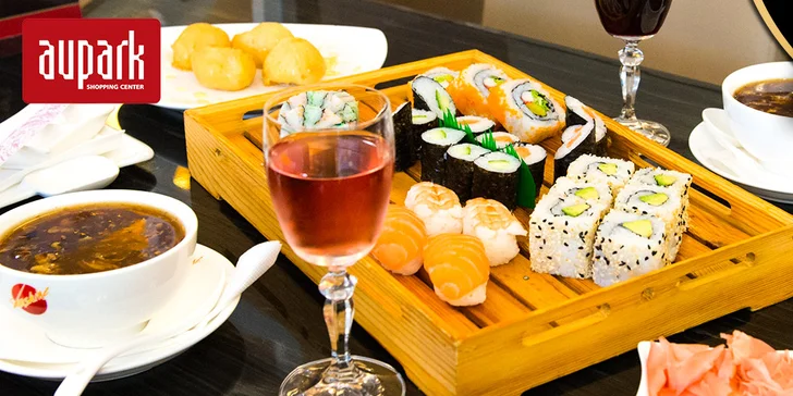 Výborné sushi v Auparku pre dvoch bez rezervácie