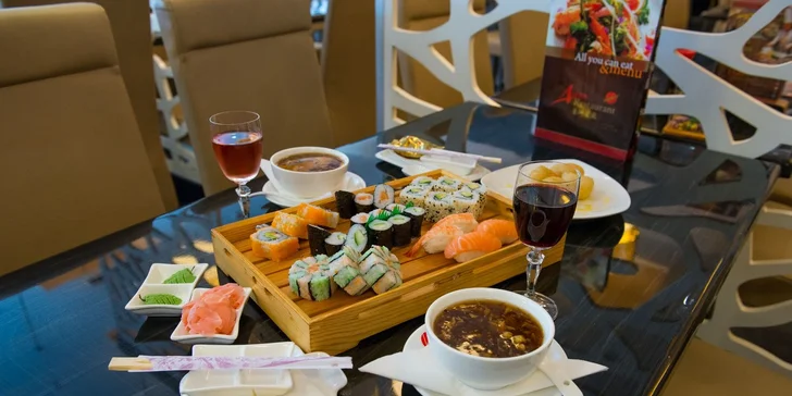 Výborné sushi v Auparku pre dvoch bez rezervácie