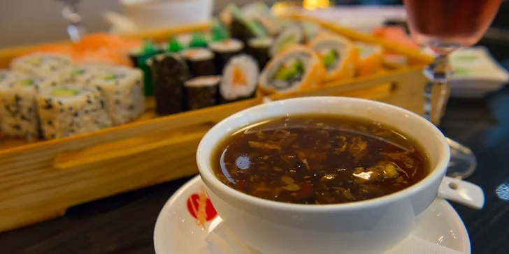 Výborné sushi v Auparku pre dvoch bez rezervácie