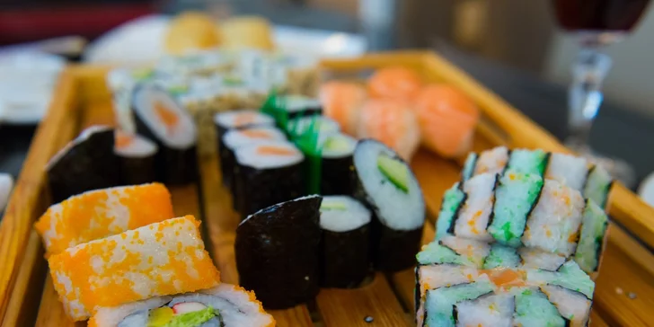 Výborné sushi v Auparku pre dvoch bez rezervácie