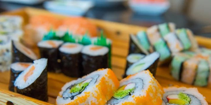 Výborné sushi v Auparku pre dvoch bez rezervácie