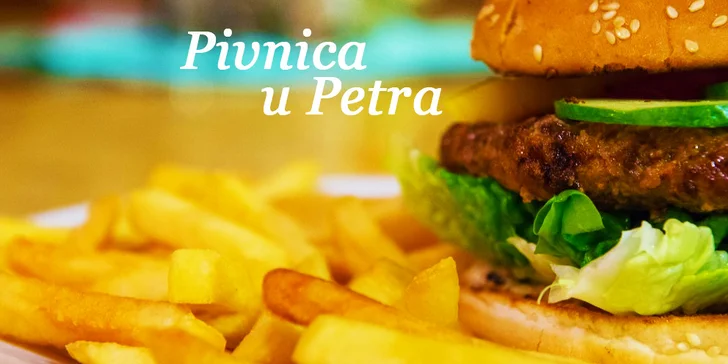 Americký hamburger s hranolčekmi - pravá americká pochúťka za jedinečnú cenu!