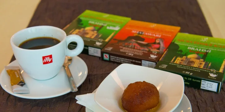 Ayurvédsky čaj či káva s dezertom alebo ľahké letné menu