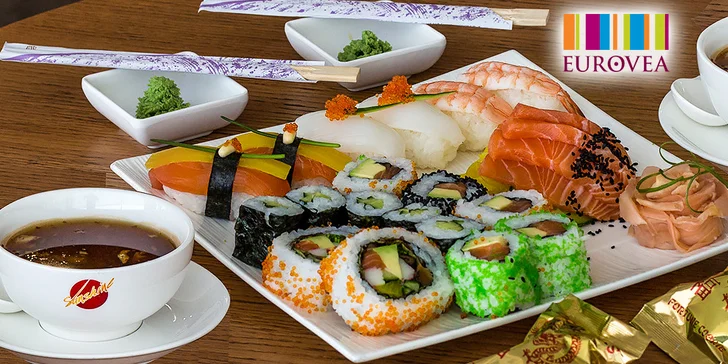 Výborné sushi pre 1 či 2 v Eurovea bez rezervácie