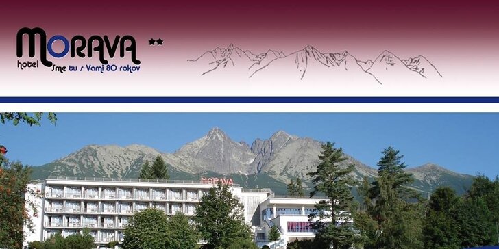 Hotel Morava** príjemný pobyt v Tatranskej Lomnici, dieťa do 15 r. zadarmo