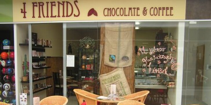 1,90 eur za šálku kávy a 50 gramov čokoládových praliniek v centre Trnavy! Teraz so zľavou 63%