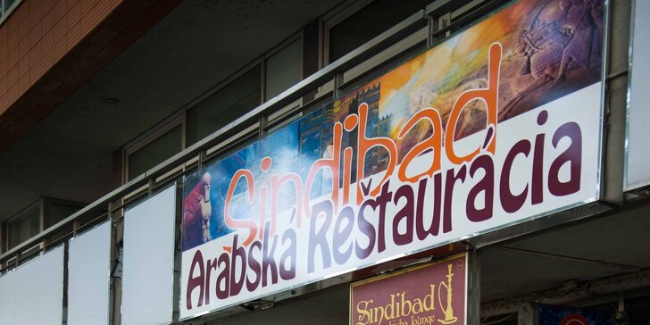 Orientálne arabské 2-chodové menu v Sindibáde