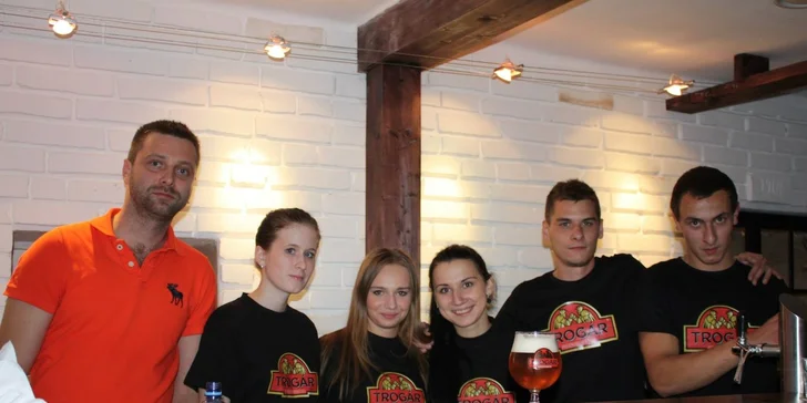 Pivo a pivné pochutiny alebo tatarák v Pivovare Trogár