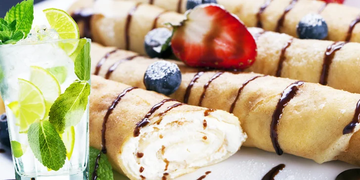Lahodné palacinky s osviežujúcim nealko mojitom alebo džúsom pre najmenších