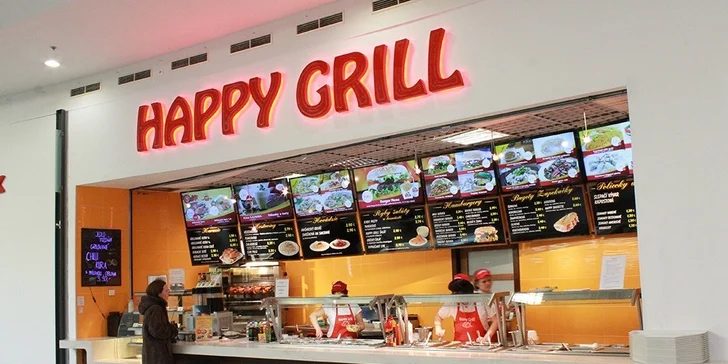 Celé grilované kura alebo obedové menu v HAPPY GRILL