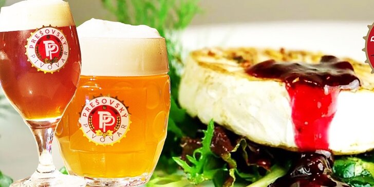 9 druhov piva s pivnými lahôdkami v Prešovskom pivovare