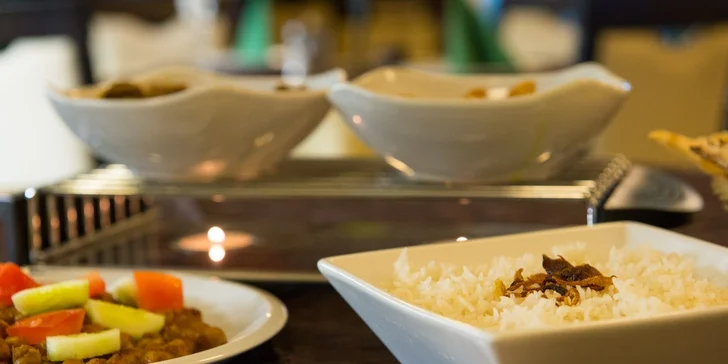Indické menu v reštaurácii Maharadža aj s dovozom