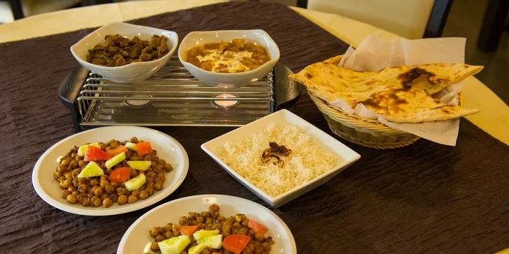 Indické menu v reštaurácii Maharadža aj s dovozom