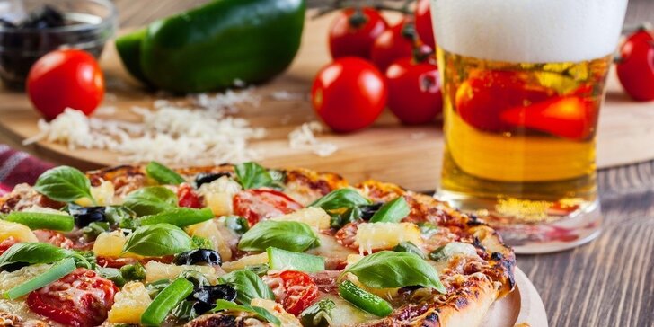 TOP Pizza Classic s pivom, kofolou alebo vineou