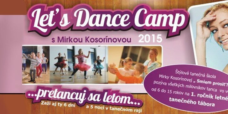 Let´s Dance Camp s Mirkou Kosorínovou 2015