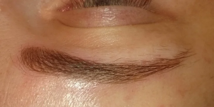 Permanentný make-up obočia, pier, očné linky alebo obočie čepieľkovou metódou