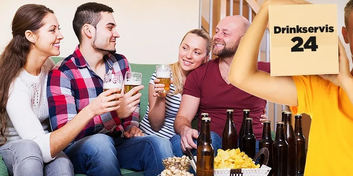 Dovoz alka, nealka alebo pochutín v hodnote 15 € priamo ku vám domov - kedykoľvek!
