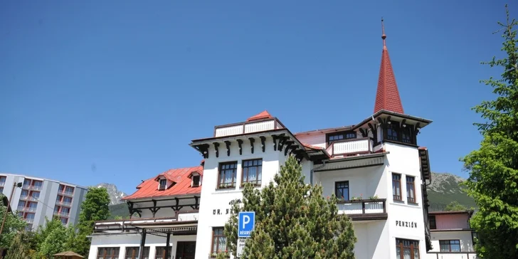 Nádherný pobyt v historickej Ville Dr. Szontagh*** vo Vysokých Tatrách