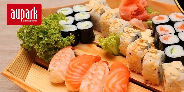 Výborné sushi v Auparku pre dvoch bez rezervácie
