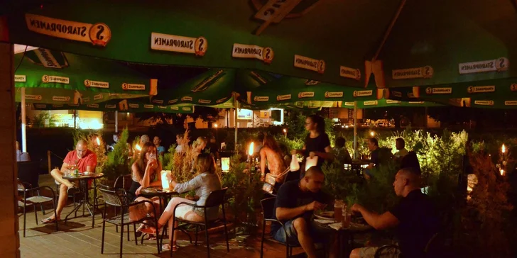 Pivo a rybacie pochúťky pre celú partiu v Black Out