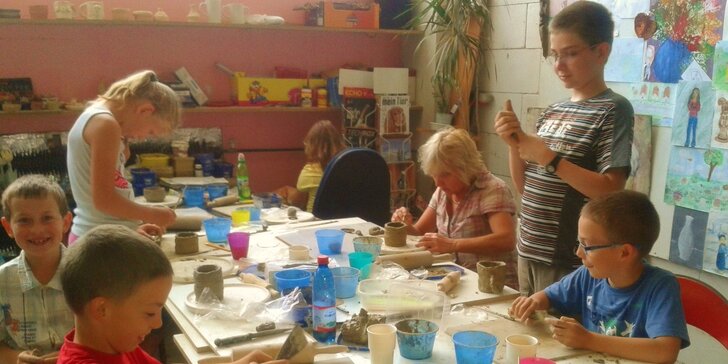 Mesačný kurz keramiky a modelovania pre deti pod vedením profesionálnej lektorky